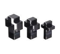 Generic Set di Punzoni Cavi a Forma Incrociata per Artigianato in Pelle, Fustelle Robuste e Durevoli per Pellettieri e Appassionati di Artigianato, Set di 3