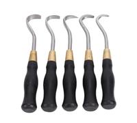 Generic Set di Raschietti per Intaglio Bonsai, Robusto Acciaio Legato per Modellare Efficacemente il Legno e Rimuovere il Legno Morto, 5 Pezzi