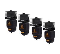 Generic Set di Ricambio per Kit Hotend da 4 Pezzi Ad Alta Precisione per Stampante 3D 0.4 0. 0.6 0.8MM Hotend Ad Alta Portata con Maniche in Silicone per Diverse Esigenze di Stampa