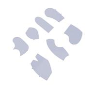 Generic Set di Righelli Modello Coniglietto di Memoria per Progetti Fai da Te Design Divertente e Carino Acrilico 8 Pollici 7 Pezzi