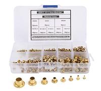 Generic Set di Rivetti per Occhielli per Asole in Metallo Cavo in Ottone per Riparazione di Abbigliamento, Artigianato Fai-da-te, Cucito per Scarpe, Cappelli, Giacche, Zaini, 650 Pezzi