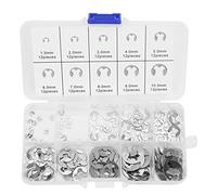 Generic Set di Rondelle con Clip E Anelli Elastici di Fissaggio in Acciaio Inossidabile per Applicazioni Domestiche E Fai da Te 120 Pezzi da M1.5 a M10