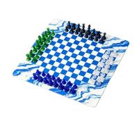 Generic Set di Scacchi Gioco da Tavolo Classico per Divertimento in Famiglia Scacchiera in Gomma da 64 Pezzi da 35 Cm per Tutte le età (#3)