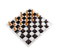 Generic Set di Scacchi in Plastica Portatile, Set di Scacchi di Standard Internazionale con di a per gli Adulti per gli Adulti per il Campeggio per Viaggi all'aperto (#1)
