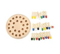 Generic Set di Scacchi Memory Match, Giocattolo Educativo per Bambini, 24 Pezzi di Gioco in Legno Colorati e Dadi per il Divertimento della Famiglia (Insieme standard)
