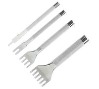 Generic Set di Scalpelli per Allacciatura con Punte a Punta Punzoni per Pelle Efficienti per Professionisti (Serie 1+2+4+6 denti)