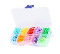 Generic Set di Segnapunti per Maglia da 100 Clip in Plastica Colorate per Contare Facilmente i Punti e Progetti All'uncinetto, Resistenti e Leggeri con