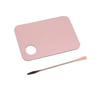Generic Set di Spatole per Vassoio di Miscelazione per Trucco in Oro Rosa Piastra Porta Fondotinta a Doppia Testa per Artisti Professionisti Tavolozza Acrilica per Unghie Gel Art Pigmento Tonificante