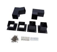 Generic Set di Staffe per Pergola per Tetto Inclinato a 3 Vie da 15 Gradi Kit di Staffe di Montaggio per Pergola Durevole per Pali in Legno da 4x4 Pollici, Installazione Semplice per Tettoia in