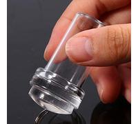 Generic Set di Stampini e Raschietti per Unghie in Silicone Alla Moda per Manicure Facile, Uso Professionale e Domestico, Trasparente, 2 Cm * 4,7 Cm / 1,8 Pollici * 0,8 Pollici