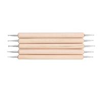 Generic Set di Strumenti a Sfera Durevole con Stilo per Tracciamento a Doppia estremità per Incisioni su Pittura, per Scultori e Artisti, Faggio e Acciaio Inossidabile, 5,12 Pollici