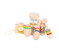 Generic Set di Strumenti Giocattolo per Bambini con Martello di Sabbia e Campanelli a Sonagli per L'apprendimento Precoce, 6 Pezzi Sicuri per la Ricreazione