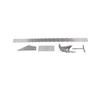 Generic Set di Strumenti per la Misurazione della Chitarra da Liutaio, Righelli Completi per Archi e Accordi in Argento, per una Configurazione Accurata, Kit da 12 Pezzi (SILVER)