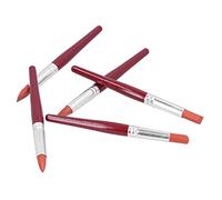 Generic Set di Strumenti per Modellare Clay Colour Shaper con 5 Diverse Forme di Testa, Adatti per Sculture in Argilla, Facili da Tenere e Utilizzare (Taglia L rossa)