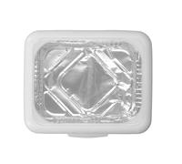 Generic Set di Supporti Isolanti Leggeri per Portapiatti in Alluminio per Alimenti con Coperchio per Feste da Picnic in Campeggio, Plastica Resistente con Carta Stagnola per attività All'aperto