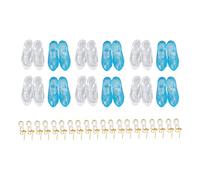 Generic Set di Tacchi Alti e Orecchini per Bambole in Miniatura, Accessori Elaborati per Mini Abiti, Ideali per la Decorazione della Casa delle Bambole, Adatti per gli Amanti delle Arti e dei