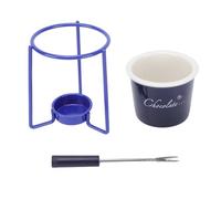 Generic Set di Tazze per Fonduta di Cioccolato Tazza di Fusione in Ceramica Pentole Eleganti per Feste o Uso Quotidiano 235,00 G (BLUE)