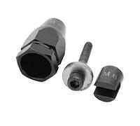 Generic Set di Teste per Rivettatrici Pneumatiche M5 M6 M8 M10, Teste di Dadi per Rivetti Durevoli di Alta qualità per Pistola Rivettatrice Pneumatica, 4 Dimensioni Incluse (Maniglia a morsetto