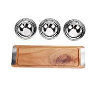 Generic Set di Vassoi Decorativi con 3 ciotole. Elegante Piatto in Legno per Servire Frutta e Feste Sul Tavolino da caffè