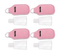 Generic Set Flaconi Viaggio 30 Ml con Supporti Portachiavi, Contenitori per Liquidi Ricaricabili Viaggio, Kit Portatile 30 Pezzi per Articoli Toeletta e Cosmetici (Rosea)