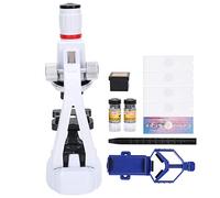 Generic Set Microscopio per Bambini HD 1200X con Sorgente Luminosa a LED per Esplorazione Scientifica e Istruzione, Materiale Durevole, per Bambini e Appassionati di Scienza, Dimensioni ABS 8,7 X 3