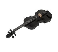 Generic Set per Principianti di Violino Acustico 4/4 con Accessori Completi, Ideale per L'apprendimento di Bambini e Adulti, Tiglio, Design Lucido (BLACK)