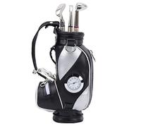 Generic Set Regalo Portapenne per Mini Sacca da con Orologio e Penne per gli Amanti del Resistente Pelle PU in Lega di Zinco