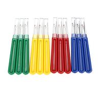 Generic Set Taglia Asole 12 Pezzi Strumenti Colorati per Rimuovere il Filo Ergonomici per Cucire e Ricamare Tessuti in Plastica e Acciaio Inossidabile