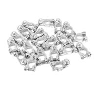 Generic Set Terminali Batteria Auto, Set Terminali Morsetto Connettore 12V, Terminale in Lega di Alluminio Ad Alta conduttività con vestibilità, Ideale per Roulotte, Furgone, e Barca