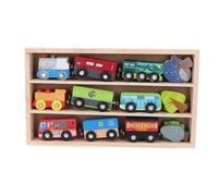 Generic Set Trenino in Legno per Bambini, Regalo Leggero e Sicuro per Ragazzi e Ragazze Dai 2 Anni in su