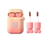 Generic Set trucco rossetto impermeabile durevole velluto idratante macchia labbra cuffie bicolore lucidalabbra antiaderenti tazza trucco labbra set regalo per ragazze PrH783 (H, A)