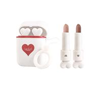 Generic Set trucco rossetto impermeabile durevole velluto idratante macchia labbra cuffie bicolore lucidalabbra antiaderenti tazza trucco labbra set regalo per ragazze PrH783 (B A)