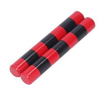 Generic Shaker per Bastoncini di Sabbia Arricchimento del Pensiero Educazione Precoce Strumento Musicale per la Famiglia Asilo in Legno di Betulla Bastone per Maracas a Strisce Rosse