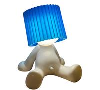 Generic Shy Boy, lampada da tavolo, blu, plastica/resina, LED, retrò, efficienza A+, alimentazione a batteria, uso interno