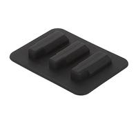 Generic Silenziatore Muto per Corde di Chitarra Portatile in Silicone Silenziatore Morbido Durevole per la Pratica di Allenamento per Chitarra Nero 7.5x5.5x1.5cm