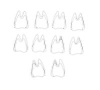 Generic Simpatiche Mini Graffette a Forma di Dente 100 Graffette in Metallo Antiruggine, Aspetto Squisito per Scrapbooking, Leggere e Portatili