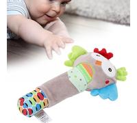 Generic Simpatico Campanello in Peluche con Sonaglio a Mano con Ricamo Squisito per il Comfort e il Coinvolgimento del Bambino, Materiale Leggero e Morbido, 15 Cm-18 Cm (Bastone di gufo)