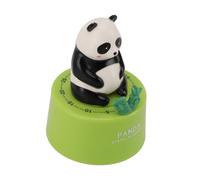 Generic Simpatico Timer Meccanico a Forma di Animale, Base Magnetica, Allarme Forte, Timer 60 Minuti, per Cucinare Ed Esaminare Plastica (Panda con base verde)