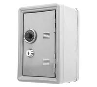 Generic Simulazione Cassetta di Sicurezza Salvadanaio per Bambini in Metallo con Comoda Fessura per Monete, Serratura a Chiave per L'arredamento della Camera Letto di Casa, 7,1x4,7x3,9 Pollici (WHITE)