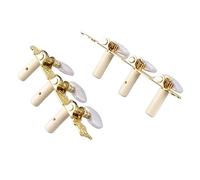 Generic Sintonizzatori di Chitarra Classica, Parti di Chitarra per Tuning di PEGS 2pcs Classical Guitar String Machine Tele Tuning Keys Tuners Set White Button