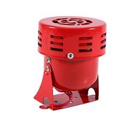 Generic Sirena Antiaereo per Auto da Moto 12V, Allarme Acustico Forte Anni '50, Rosso, per Sicurezza di Emergenza, con Struttura in Metallo e Suono da 110 DB