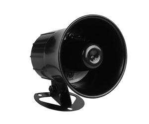 Generic Sirena di Allarme a Tromba a Filo Forte 12V 110dB per Sicurezza Esterna, Altoparlante di Allarme Ignifugo in ABS per Porta, Balcone, 1 * Sirena di DC12V