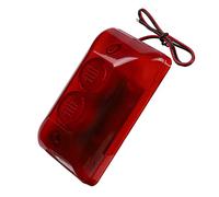 Generic Sirena Stroboscopica di Allarme Cablata 12V 15W Alta Pressione Sonora 120dB Luce Rossa Brillante per la Casa Hotel Dimensioni Compatte 123x75x35mm