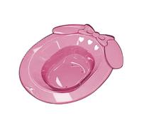 Generic Sitz Bath Sitz Bath Vaschetta resistente alle alte temperature, vasca per hotel, doccia, bagno da viaggio in dormitorio, rosa