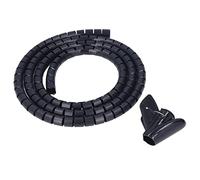 Generic Sleeve di Organizzatore di Fili Elettrici, Organizzatore di Cavi a Spirale di Resistenza Alla Temperatura dell'usura per la Casa (1,5 m / 4,9 piedi)