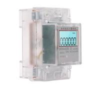 Generic Smart Energy Meter, Monitor dei Consumi Energetici con Scansione Digitale, 2P, Monofase, per Circuiti (Resettabile)
