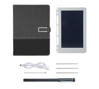 Generic Smart Pen + taccuino A5 in pelle a righe, planner per diari+lavagna per la sincronizzazione in tempo reale per digitalizzare uso con app Voice to Text Offline Storage AI Function Sharing