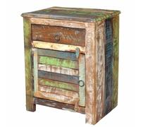 Generic Solido Tavolo di Stoccaggio in Stile Antico in Legno di Recupero, Fatti a Mano, Unica, Lampada da Scrivania, Articoli da Toeletta o Decorazioni, Solido, Stabile, Resistente,