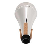 Generic Sordina per Esercitazione Tromba con Interfaccia in Sughero Morbido e Riduzione del Rumore per Studenti ABS Leggero 5,2 X 2,8 X 0,8 Pollici (SILVER)