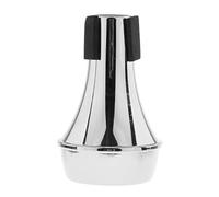 Generic Sordina per Tromba, Corde, Silenziatore, Sordina per Tromba, Silenziatore per Accessorio Da Palco, Strumento Musicale per Principianti, D'argento